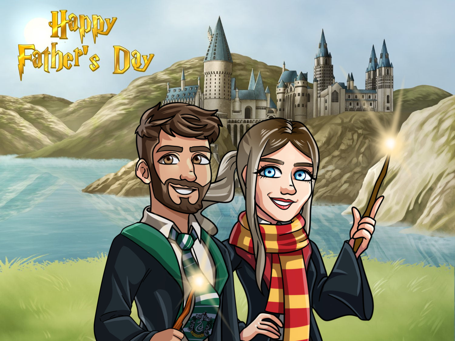 Shoulders Up - Fathers Day Hogwarts