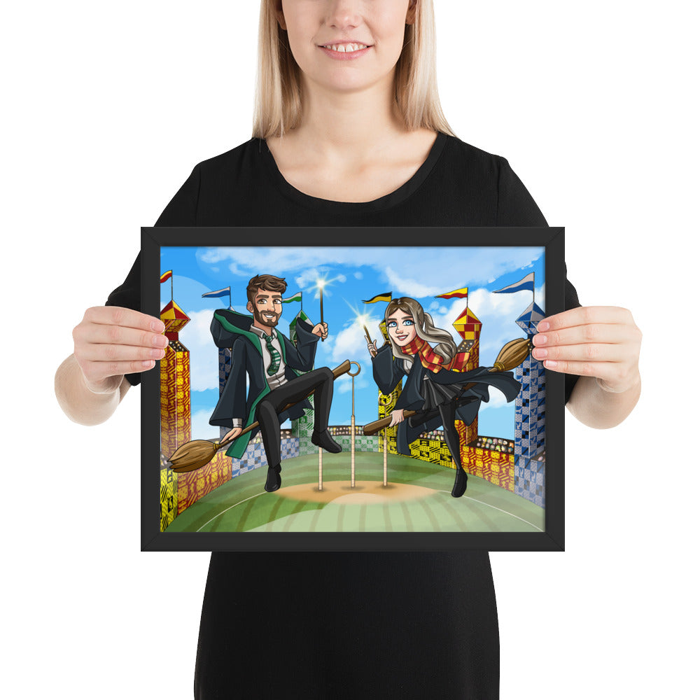 Custom Turned Wizard Portrait + Framed Poster