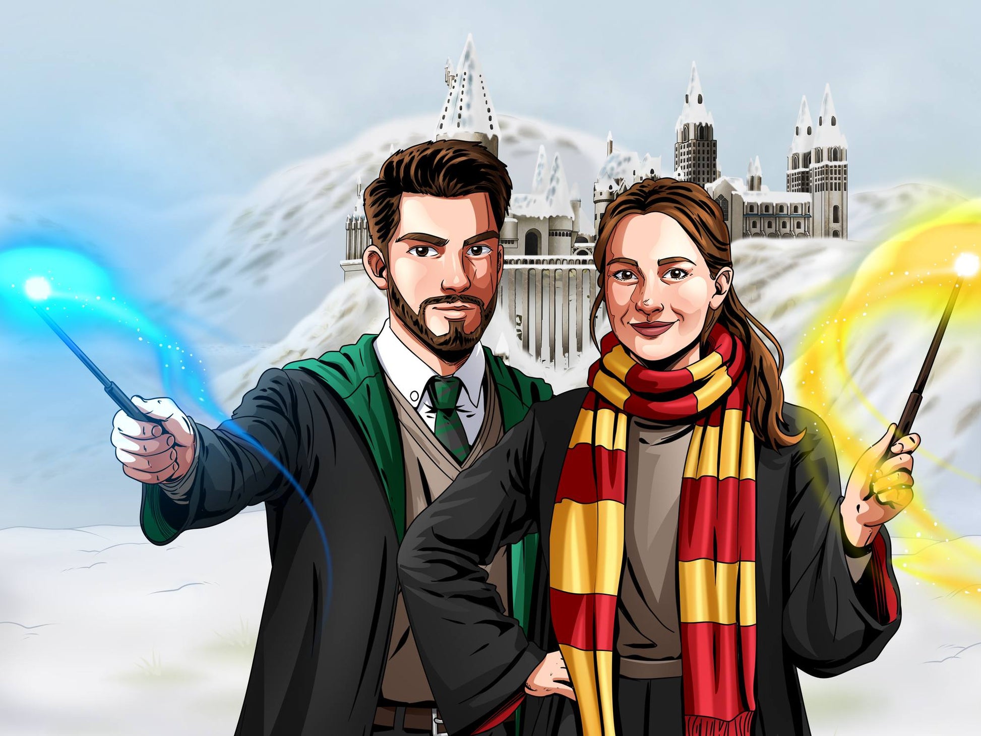 Shoulders Up - Christmas Hogwarts