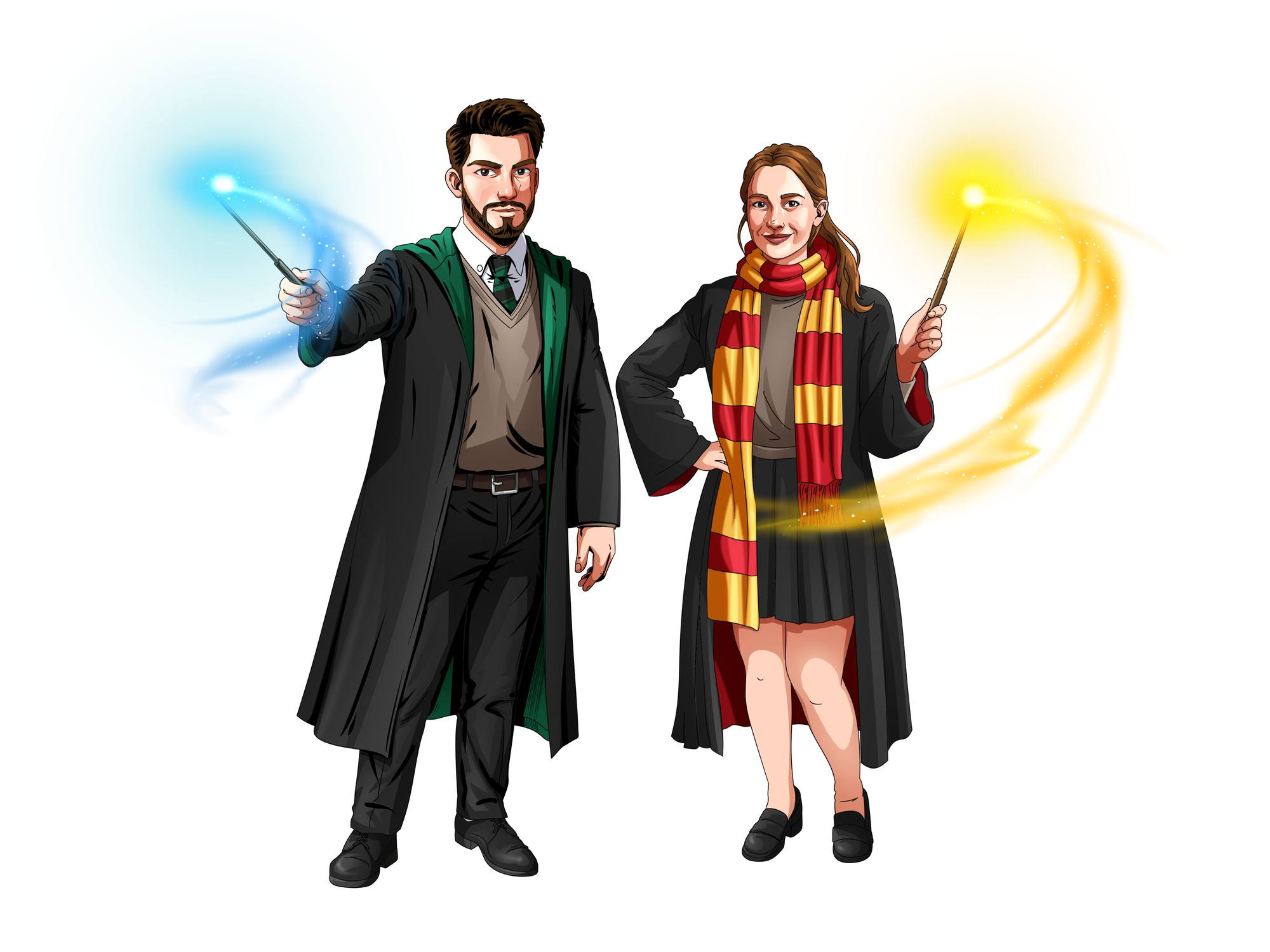 Custom Harry Potter Wizard Portrait