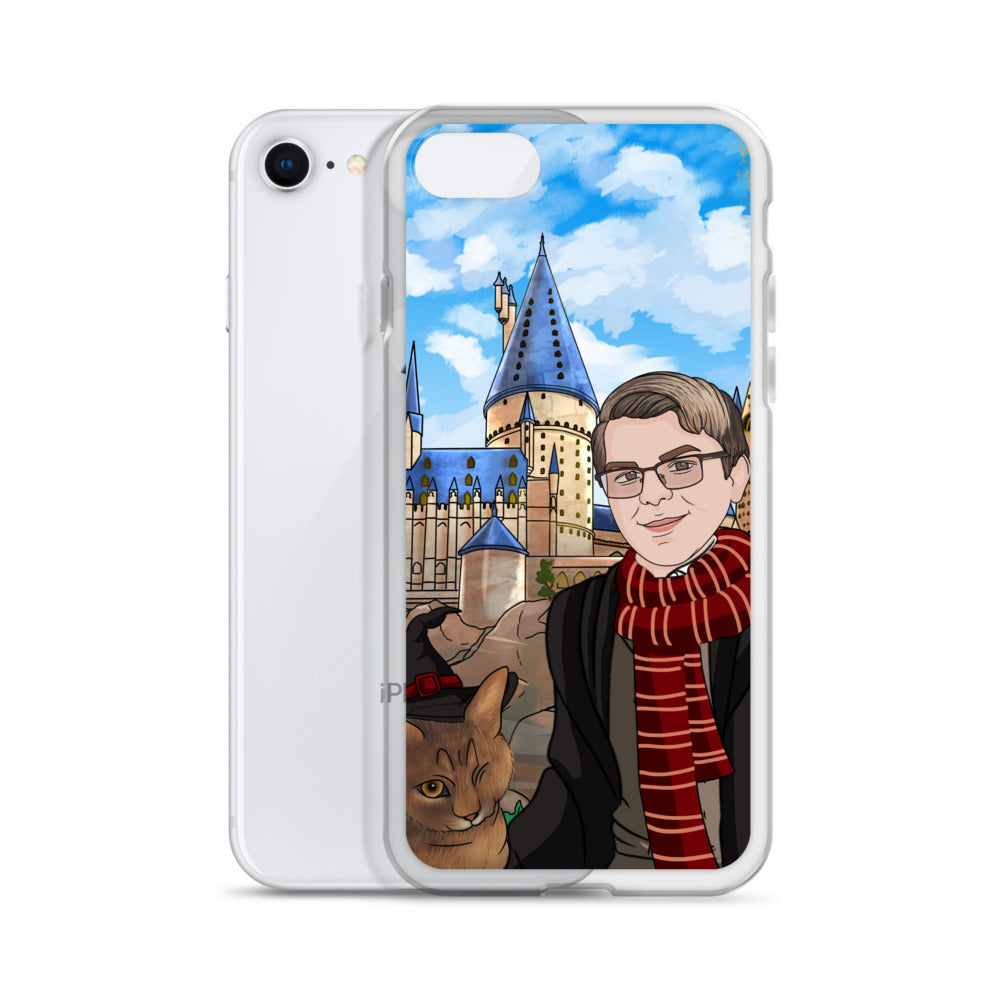 Custom Turned Wizard Portrait iPhone Case